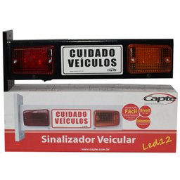 Sinalizador de veicular Garagem Entrada e Saída de Veículos Led Bivolt LED12 - 2
