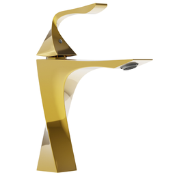 Torneira de Banheiro Lavabo Luxo Paris Monocomando 100% Metal Premium Dourada Goldenx - 2