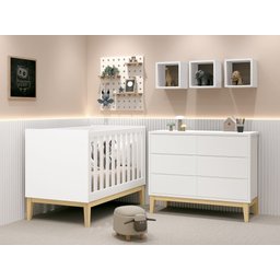 Comoda Sapateira Theo Classic Branco Fosco Pés Pinus - 2