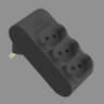 Plugue Multiplicador Fame 3 Tomadas 2p+t 10a Preto - 2