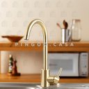 Ver imagem 2 de Torneira para cozinha Misturador Monocomando em Aço Inox Escovado Tocantins Pingoo.casa - Dourado