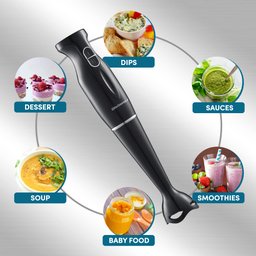 Elite Gourmet Ehb3201 Liquidificador de Mão 2 Velocidades Preto - 4
