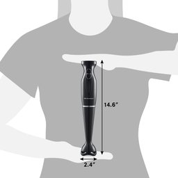 Elite Gourmet Ehb3201 Liquidificador de Mão 2 Velocidades Preto - 7