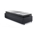 Ver mais imagens de Base Box Cama Solteiro Sapateira Linho Cinza e Colchão Gransleep Ecoflex 88x188