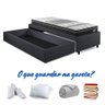 Base Box Cama Solteiro Sapateira Linho Cinza e Colchão Gransleep Ecoflex 88x188 - 12