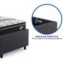 Ver imagem 3 de Base Box Cama Solteiro Sapateira Linho Cinza e Colchão Gransleep Ecoflex 88x188