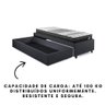 Base Box Cama Solteiro Sapateira Linho Cinza e Colchão Gransleep Ecoflex 88x188 - 2