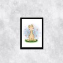 Ver imagem 1 de Quadro Infantil Estilo Aquarela Girafinha 24X18Cm 001