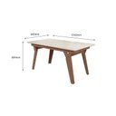 Ver imagem 2 de MESA DUBAI 1,56 X 0,84 - Amêndoa