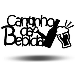 Painel Decorativo Cantinho da Bebida Barzinho Divertido Mdf - 1