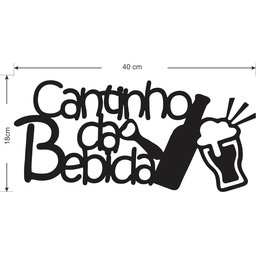 Painel Decorativo Cantinho da Bebida Barzinho Divertido Mdf - 3