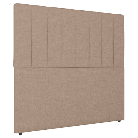 Cabeceira Cama Box Solteiro Ivana 90cm Linho Bege - Abmaza