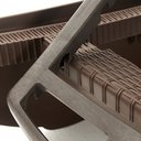 Ver imagem 5 de Kit 2 Espreguiçadeiras Dubai Premium de Fibra Sintetica Reclinavel para Praia e Piscina Cor Marrom