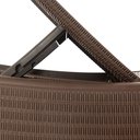 Ver imagem 6 de Kit 2 Espreguiçadeiras Dubai Premium de Fibra Sintetica Reclinavel para Praia e Piscina Cor Marrom