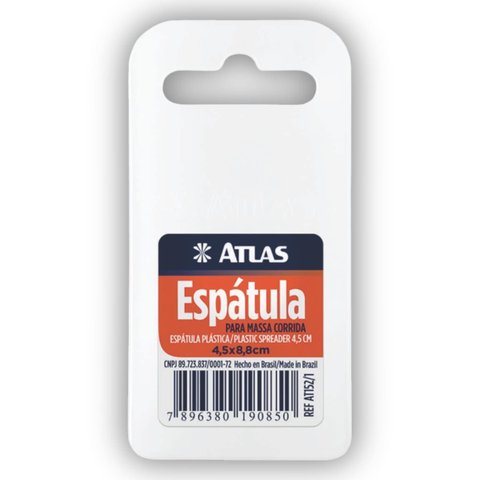 Espátula Plástica 4,5cm Celulóide para Massa Corrida | Atlas