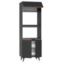Ver imagem 3 de Torre Quente Madesa Reims 70 cm 3 Portas Preto Cor:Preto