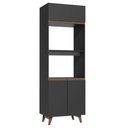 Ver imagem 1 de Torre Quente Madesa Reims 70 cm 3 Portas Preto Cor:Preto