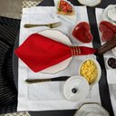 Ver imagem 5 de Kit Romântico 2 Guardanapos + 2 Jogos Americanos