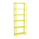 Ver imagem 1 de Estante 6 Prateleiras Aço Livros Quarto Cozinha Multiuso Fer Amarelo