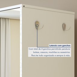 Sapateira Giratória com Porta de Espelho para 11 a 20 Pares Esthela - 6