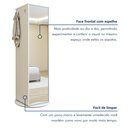 Ver imagem 7 de Sapateira Giratória com Porta de Espelho para 11 a 20 Pares Esthela