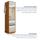 Ver imagem 6 de Sapateira Giratória com Porta de Espelho para 11 a 20 Pares Esthela