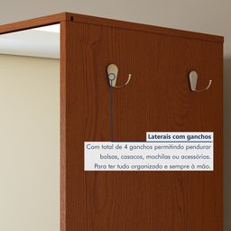 Sapateira Giratória com Porta de Espelho para 11 a 20 Pares Esthela - 9