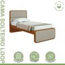 Cama Solteiro Loop Tecido Boucle - 10