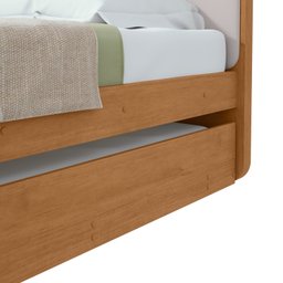Cama Solteiro Loop Tecido Corano com Cama Auxiliar - 11
