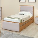 Ver imagem 2 de Cama Solteiro Loop Tecido Corano com Cama Auxiliar