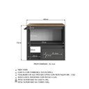 Ver imagem 4 de Gabinete de Banheiro Suspenso 60cm com 1nicho 1toalheiro 1porta e 1gaveta Bh8050 Mel/grafite