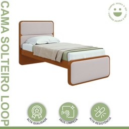 Cama Solteiro Loop Tecido Corano - 10