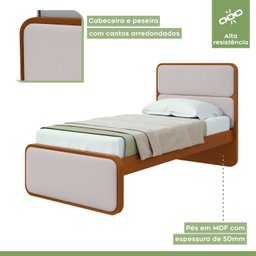 Cama Solteiro Loop Tecido Corano - 7
