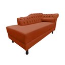 Ver imagem 4 de Recamier Decorativo Divã Styllus Lado Esquerdo Veludo Terracota