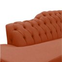 Ver imagem 5 de Recamier Decorativo Divã Styllus Lado Esquerdo Veludo Terracota