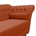 Ver imagem 3 de Recamier Decorativo Divã Styllus Lado Esquerdo Veludo Terracota