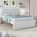 Ver imagem 1 de Cama de Casal Corino Cabeceira Estampada Madeira Loop 151cm Branco