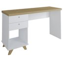 Ver imagem 1 de Mesa para Computador Escrivaninha 2 Gavetas Sky Olmo/branco - Artany
