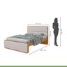 Cama Casal em Mdp/mdf 207x110cm Loop - 7