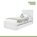 Ver imagem 7 de Bicama de Solteiro Corino Loop com Cama Auxiliar Branco