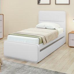 Cama Solteiro Loop Tecido Korino com Cama Auxiliar - 2
