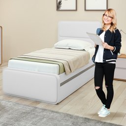 Cama Solteiro Loop Tecido Korino com Cama Auxiliar - 5