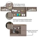 Ver imagem 4 de Cozinha Armário 5 Peças Balcão com Tampo 280 cm Unna Gris Poliman