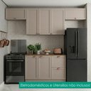 Ver imagem 2 de Cozinha Armário 5 Peças Balcão com Tampo 280 cm Unna Gris Poliman
