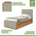 Ver imagem 7 de Cama Solteiro Loop Tecido Boucle com Cama Auxiliar
