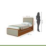Cama Solteiro Loop Tecido Boucle com Cama Auxiliar - 4