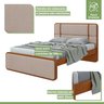 Cama Casal Leder em Mdp/mdf Tecido Linho - 5