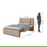 Cama Casal Leder em Mdp/mdf Tecido Linho - 7