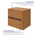 Ver imagem 3 de Mesa de Cabeceira 2 Gavetas Leder
