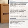 Mesa de Cabeceira 2 Gavetas Leder - 10